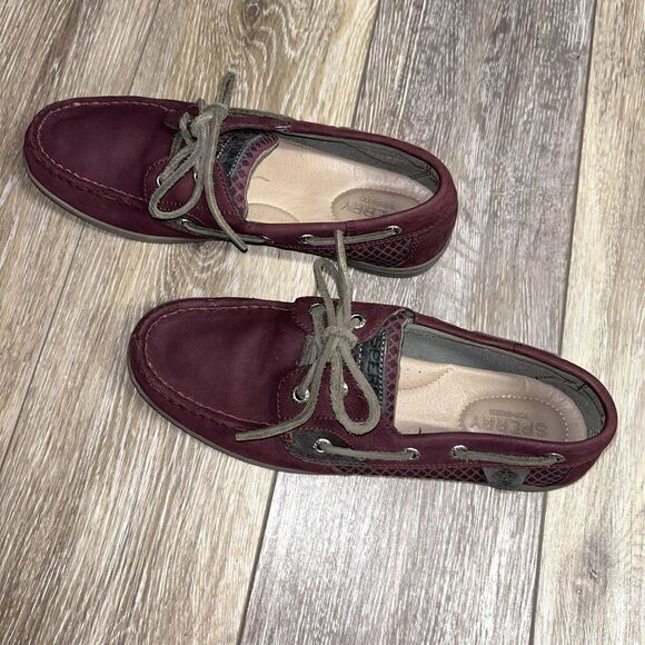 Sperry Womens US Size 8 Koifish Grape Red Top Sider Boat Shoes STS81356 Low Top - Picture 6 of 11